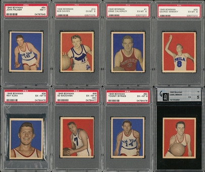 1948 Bowman Basketball Graded Collection (21 Different)